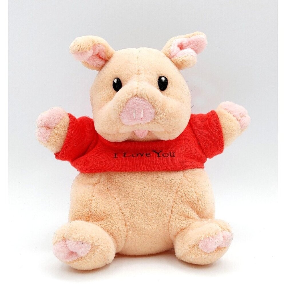 Gordon Fraser Hallmark Higgledy Pig ‘I Love You’ Plush Beanbag 5.5" Vintage